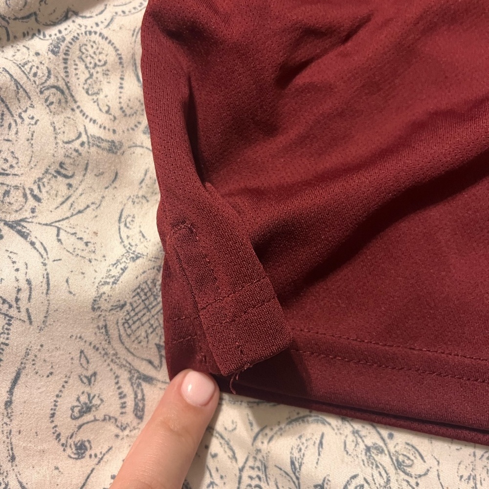 Izod Maroon Polo Shirt Classic Style - Picture 3 of 8
